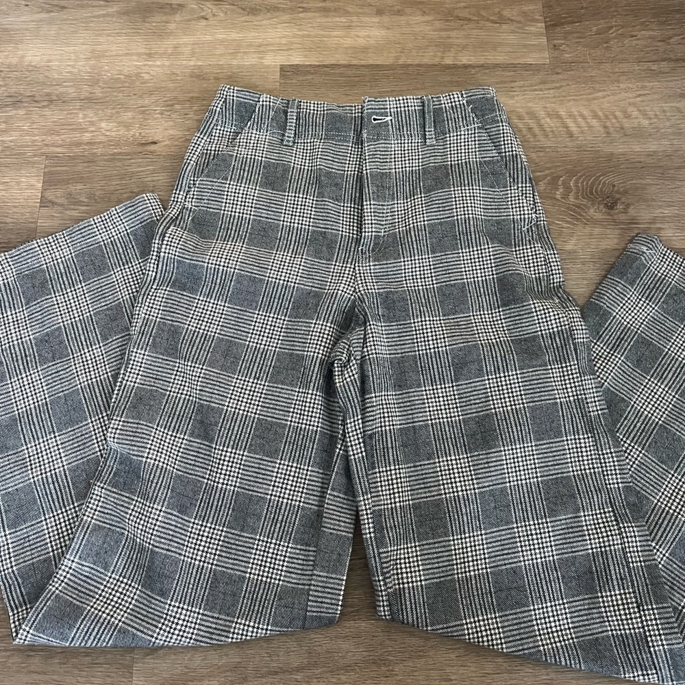 American Eagle Plaid Flare Pants